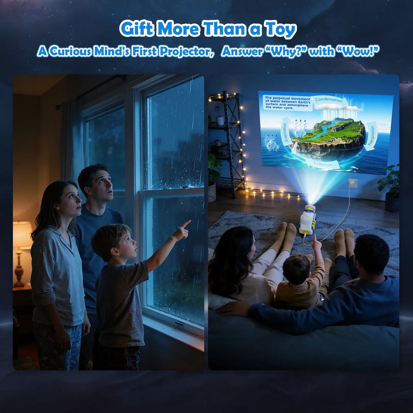 Story Projector for Kids - Educational Bedtime Story Projector, White Noise & Night Light, Storytelling Toy for Toddlers, Boys & Girls, Perfect Gift for Ages 3+