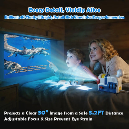 Story Projector for Kids - Educational Bedtime Story Projector, White Noise & Night Light, Storytelling Toy for Toddlers, Boys & Girls, Perfect Gift for Ages 3+